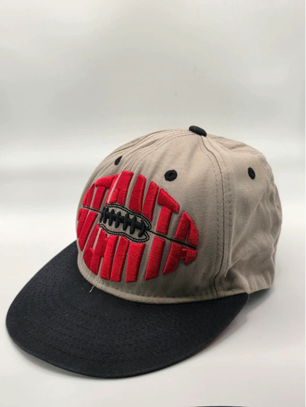 Kbethos Atlanta Falcons NFL Big Logo Snapback Hat - Vintage Style